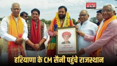 हरियाणा के CM सैनी पहुंचे राजस्थान, फूल मालाओं से किया जोरदार स्वागत