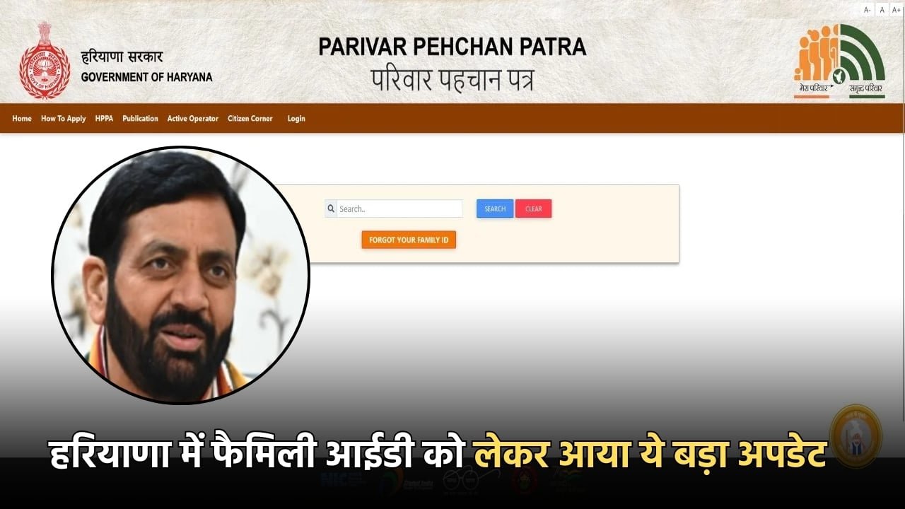 Haryana Family Id Update