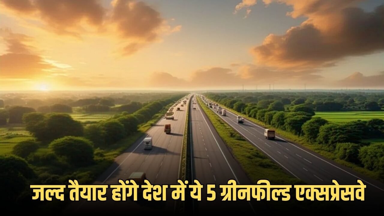 जल्द तैयार होंगे देश में ये 5 ग्रीनफील्ड एक्सप्रेसवे