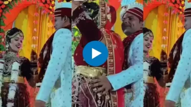 Viral Video 24 year old bride started dancing on Bhojpuri song...40 year old groom felt embarrassed, watch the video here