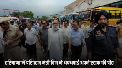 Transport Minister Vij patted the back of his staff in Haryana, know what he said