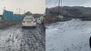 Gurugram: बंधवाड़ी प्लांट का फरीदाबाद-गुरुग्राम रोड पर फैला लीचेट, बढ़ा खतरा