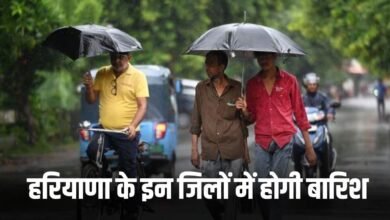 Haryana Weather Update: There will be rain in these districts of Haryana, Meteorological Department has issued an alert