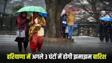 Haryana Weather Alert: It will rain in these districts of Haryana in the next 3 hours, alert issued