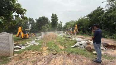 Bulldozer Action In Sohna