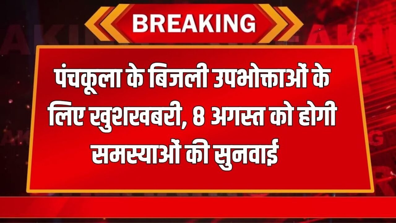 Haryana News: Hearing on the problems of electricity consumers of Panchkula on August 8