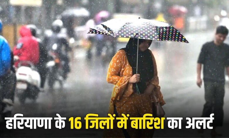 Haryana Weather Update: Rain alert in 16 districts of Haryana, see the condition of your district