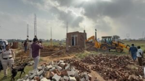 DTP Action : फर्रुखनगर की 7 एकड़ ज़मीन में बनाई जा रही 2 कॉलोनियां ध्वस्त