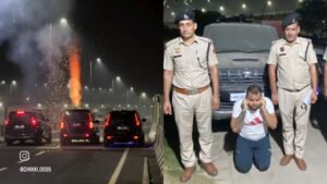 Dwarka Expressway पर चलती स्कॉर्पियो से चलाए पटाखे, अब पुलिस ने छुड़ाए छक्के
