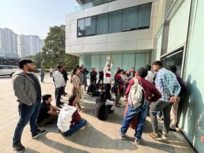 Protest Against Builder