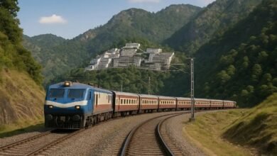 Railway Line Work Train