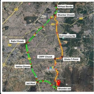 Gurugram में Traffic Alert : भोंडसी जेल रोड बंद, Chief Justice लॉन्च करेंगे स्किल डेवलपमेंट प्रोग्राम